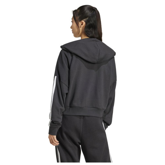 Adidas Γυναικείο φούτερ Essentials French Terry 3-Stripes 1/4-Zip Hoodie